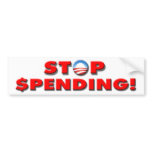 Anti Democrat “Stop Spending!” bumper sticker bumper stickers