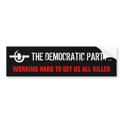 ANTI-DEMOCRATIC PARTY 1 BUMPER STICKER by holdome
