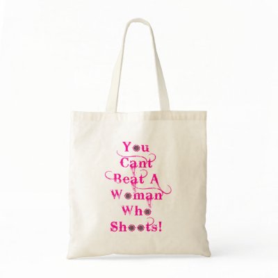 Anti Domestic Violence Gun Humour Tote Bag by quidicane