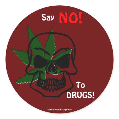 Anti-Drug Campaign Promotional Stickers by HANDPRINTS