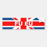 Anti EU British flag Bumper Stickers