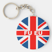 Anti EU British flag Keychain