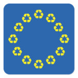 Anti EU Flag European Union Recycling Stickers