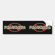 Anti Fracking Decals Bumper Stickers