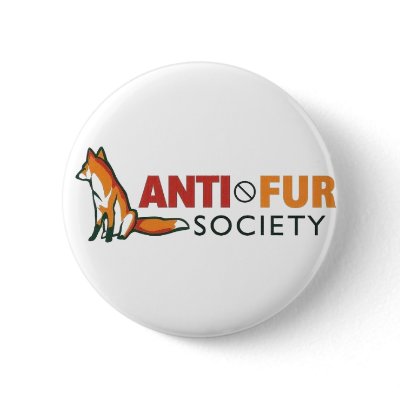 Anti-Fur Society Pins by TheAnimalLiberator