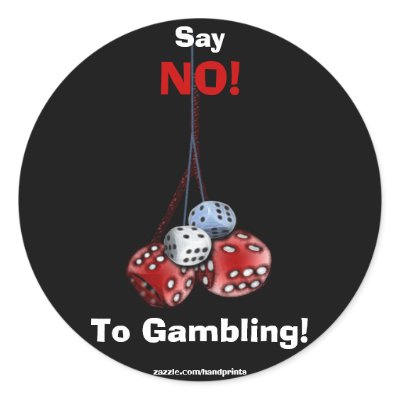 Anti-Gambling Campaign Dice Stickers by HANDPRINTS