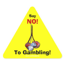 Anti-Gambling Campaign Dice Stickers