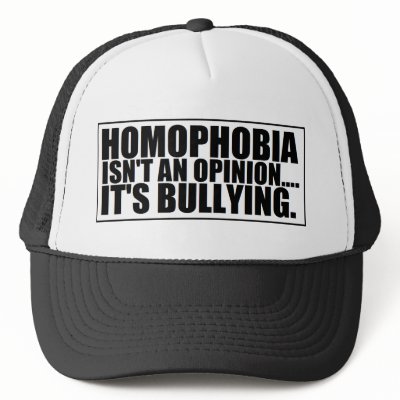 Anti-Gay Bullying Cap! Mesh Hats by bensonburns