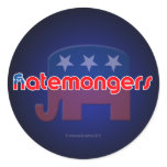 Anti-GOP Hatemongers Stickers