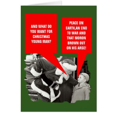 Anti Gordon Brown Chritmas Cards by LIMEYBOY