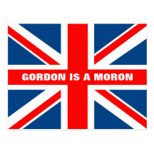 Anti Gordon Brown Post Card