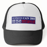 Anti Herman Cain 2012 President 999 PLAN Design hats