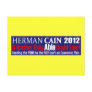 Anti Herman Cain 2012 President ABLE Design Postcards