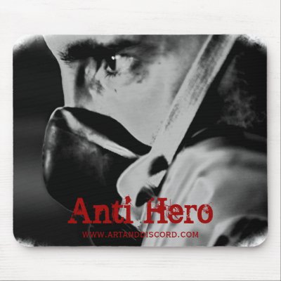 Anti-Hero Respirator Mousepad by Phaeidra