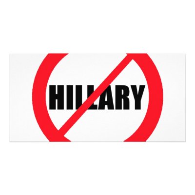 Anti-Hillary Clinton Photo Greeting Card by bartstshirts