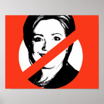 ANTI-HILLARY CLINTON PRINT