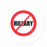 Anti-Hillary Clinton stickers