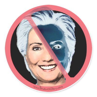 Anti-Hillary Slash Stickers by BewareHillary