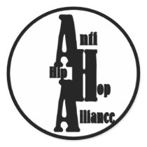 Anti Hip Hop Alliance sticker (black)