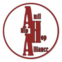 Anti Hip Hop Alliance sticker (red)