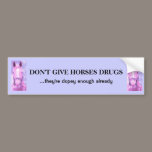 anti horse doping bumper sticker bumper stickers