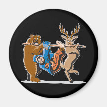 Anti Hunting Animal Revenge Fridge Magnet