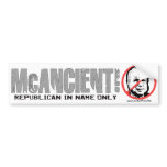 Anti-McCain Circle Bumper Stickers