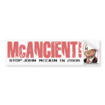 Anti-McCain Circle Bumper Sticker