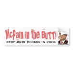 Anti-McCain Circle Bumper Stickers