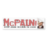 Anti-McCain Circle bumper stickers