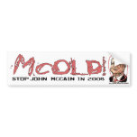 Anti-McCain Circle Bumper Stickers