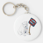 Anti McCain Palin Polar Bear Keychain