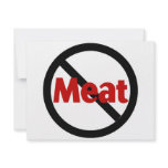 Anti Meat invitations