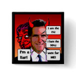 anti Mitt Romney Pin