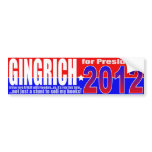 Anti-Newt Gingrich Bumper Sticker