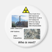 Anti nuclear power magnet "Who is next?"