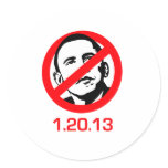Anti-Obama - 1.20.13 Sticker