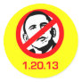 Anti-Obama - 1.20.13 Round Sticker