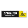 Anti-Obama - 57 Million said No Bumpersticker Bumper Stickers
