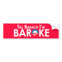 Anti-Obama - Baroke Bumpersticker