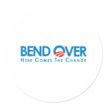 Anti-Obama - Bend Over for change stickers