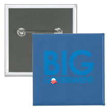 Anti-Obama - Big Government Pinback Buttons