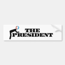 Anti Obama Bow Bumper Sticker