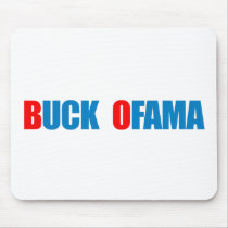 Anti-Obama - Buck Ofama blue Mouse Mat