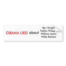 Anti Obama Bumper Sticker