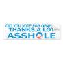 Anti Obama Bumper Sticker