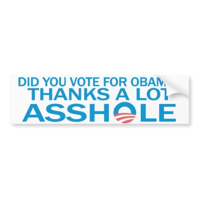 Anti Obama Bumper Sticker by politicgear