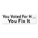 Anti Obama Bumper Sticker bumper stickers