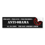 ANTI-OBAMA bumper stickers