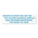 Anti Obama Bumper Sticker bumper stickers